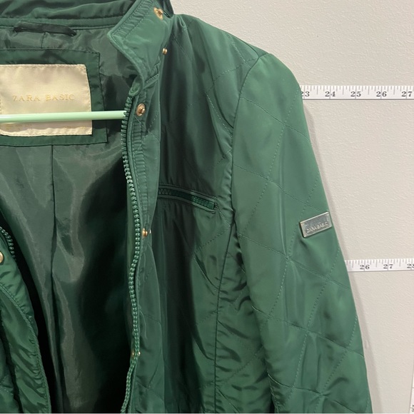Women's emerald green Zara Coat - Picture 5 of 9